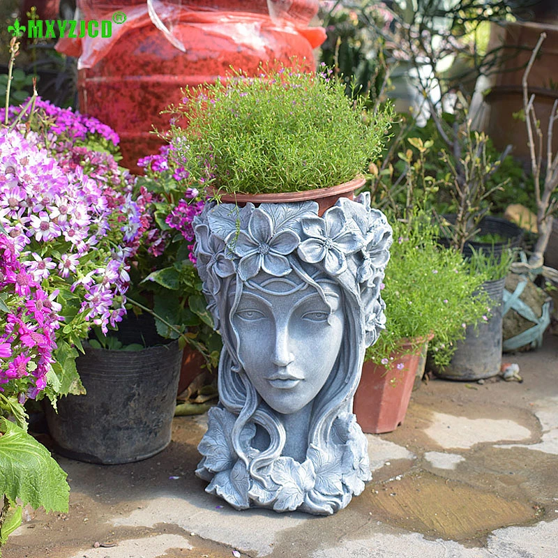 #Special Offers Greek Goddess Head Bonsai Succulent Flower Pots Desktop Flower Arrangement Container Handmade Art Decorations #Special Offers Greek Goddess Head Bonsai Succulent Flower Pots Desktop Flower Arrangement Container Handmade Art Decorations
