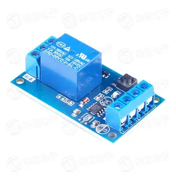 

1PCS One-button bistable relay module 5V12V car modification switch one button start and stop self-locking single-chip control