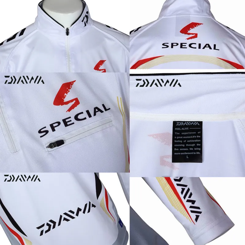 DAIWA мужские профессиональные рыболовные рубашки быстросохнущие наружные велосипедные походные анти-УФ спортивные дышащие Рыболовные костюмы плюс M-5XL