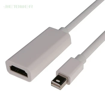 

100pcs/lot Wholesale Thunderbolt Mini DisplayPort Display Port DP to HDMI Adapter Cable For Mac Macbook Pro Air