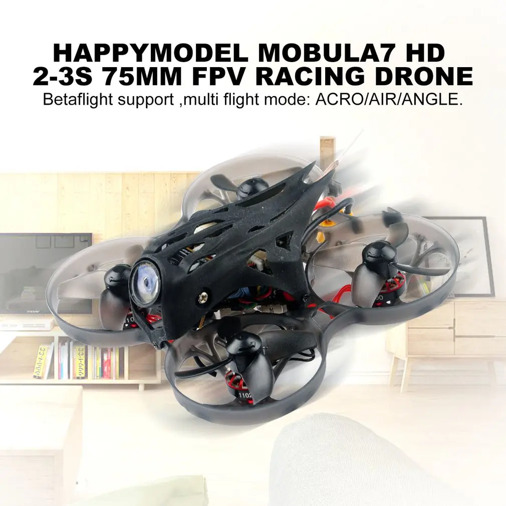 Обновление Happymodel Mobula7 HD 2-3S 75 мм Crazybee F4 Pro Whoop FPV гоночный Дрон PNP BNF w/CADDX черепаха V2 HD камера Дрон игрушка