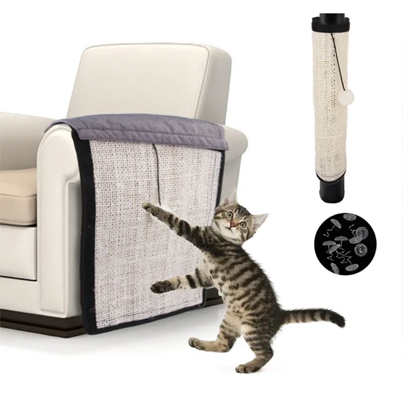 

Sofa Protection Natural Sisal Cat Scratching Post Mat Anti-scratch Furniture Protector Climbing Pad Tree Scratch Board Products