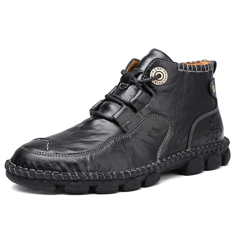 

Mazefeng New Autumn Early Winter Men Work Boots Leather Man Ankle Boots Men's boots Autumn Men Shoes Casual Shoes Big Size 38-48