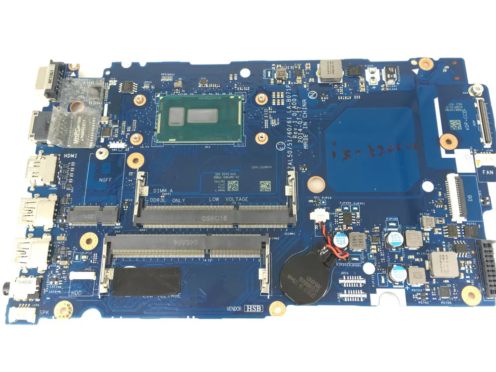 Материнская плата yourui для Dell Latitude 3450 3550 б/у с процессором i5-5200u LA-B071P | Компьютеры и