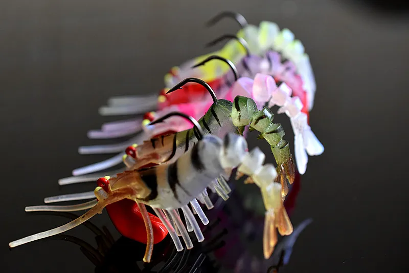 

Shrimp Soft Lure Fishing Artificial Bait Soft Fishing Lure Hook Para Pesca Sabiki