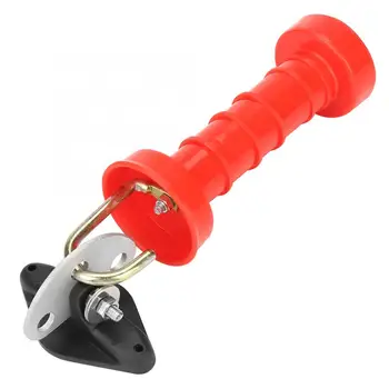 

10Pcs Insulated Spring HDPE Plastic Electric Fence Gate Handles With 10Pcs Anchor Plates Insulators
