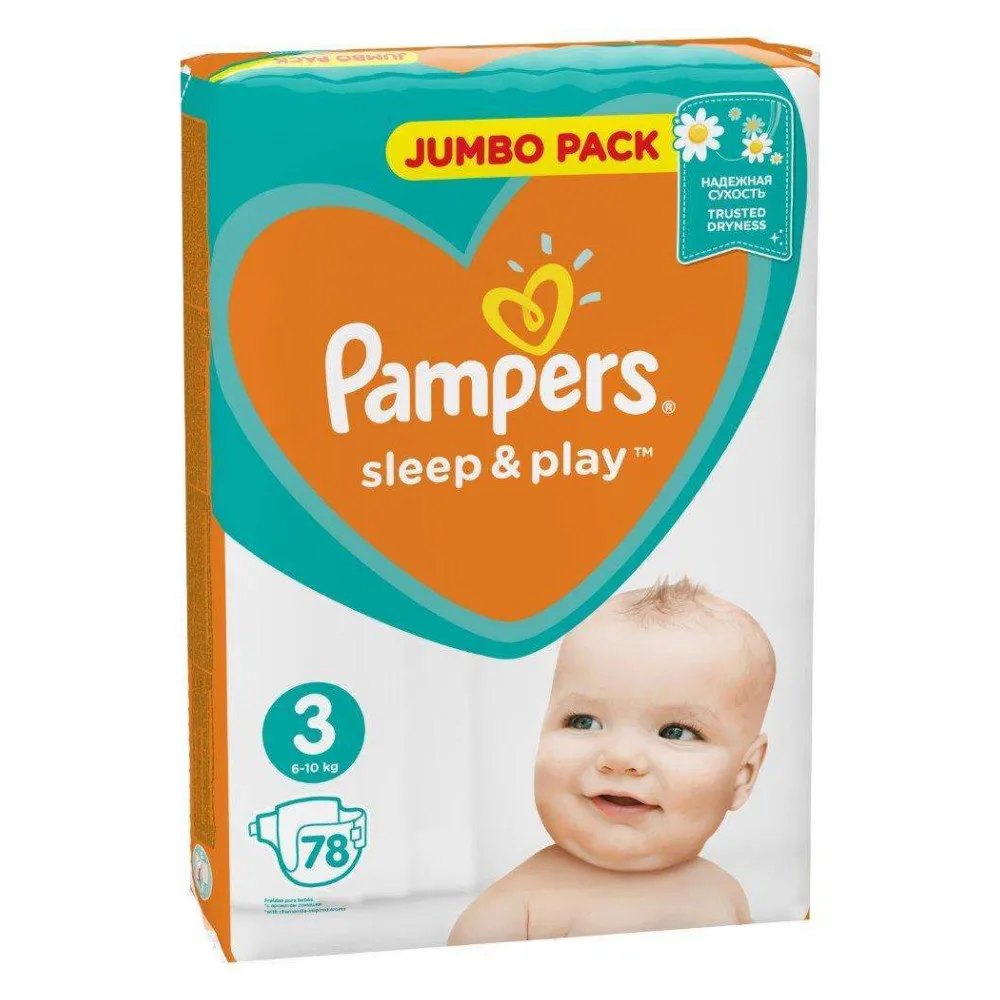 Подгузники Pampers Sleep&Play 3(5-9 кг) 78 шт