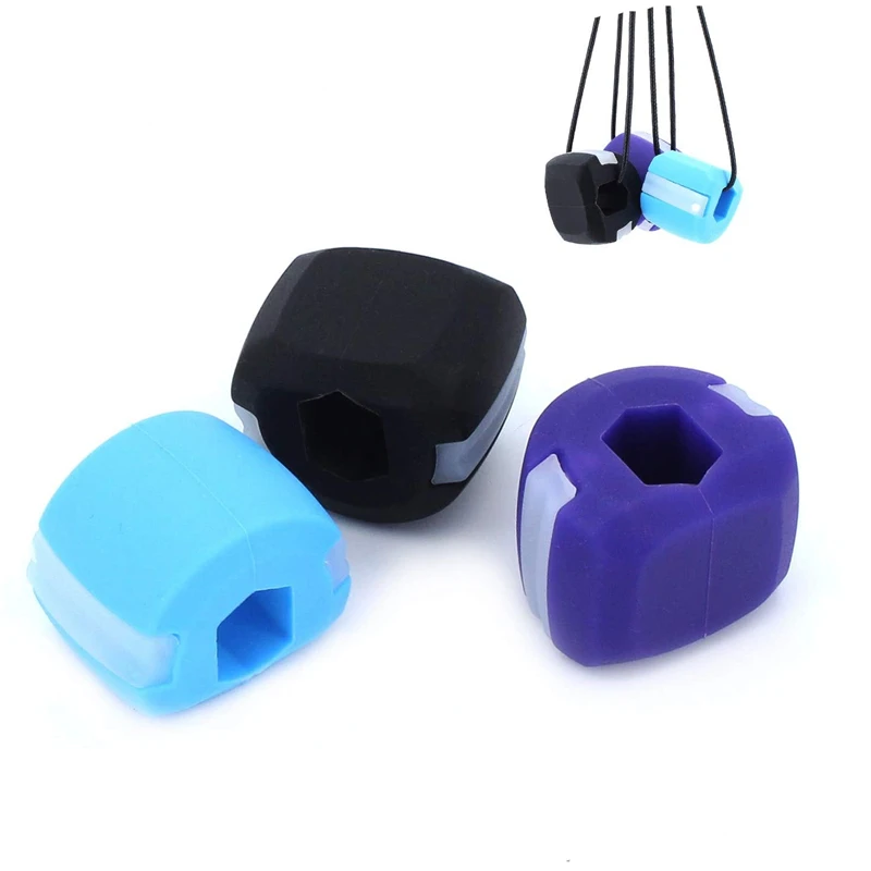 Fitness Jawline Trainer Cheekbone Double Chin Reducer Face Masseter Jaw Exerciser Muscle Chew Ball Chew Bite Breaker Training jaw exerciser chin line exerciser