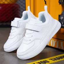 

Kids Four Seasons White Shoes Toddler Boy Shoes Children Fashion Breathable Waterproof Girls Sneakers