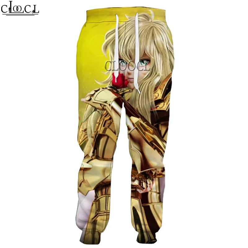 

HX Newest Anime The Knights of The Zodiac Saint Seiya Fashion Trousers 3D Print Men Women Hip Hop Harajuku Wild Trend Sweatpants