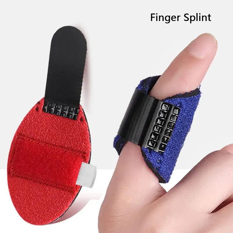 

1Pcs Pain Relief Aluminium Finger Splint Fracture Protection Brace Corrector Support With Adjustable Tape Bandage