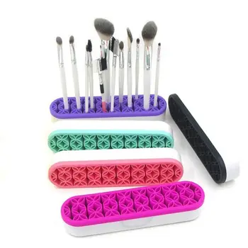 

Makeup Storage Box Silicone Jewelry Cosmetic Storage Holder Makeup Tool Lipstick Brush Display Stand Tools