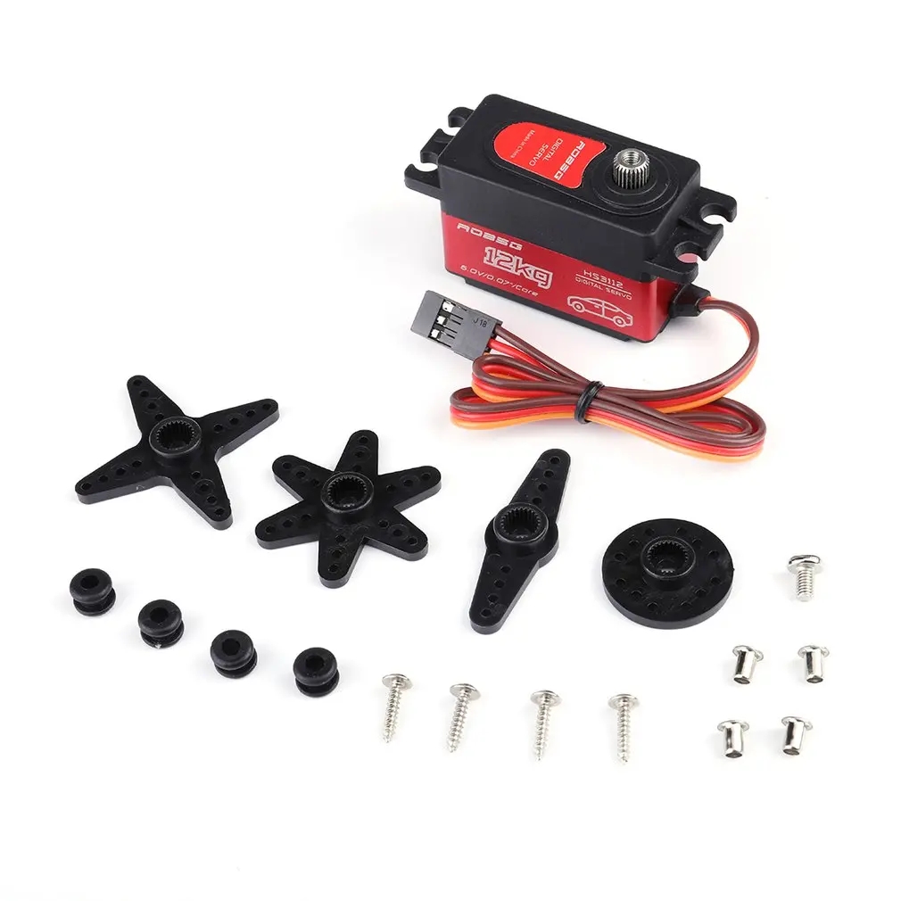 

HS3112 Digital RC Servo Waterproof 12KG Torque Metal RC Servo Motor For Baja RC Car Parts Accessories Double ball bearing