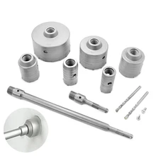 

1Pcs Wall Hole Opener Set 30-68mm Concrete Hole Saw Core Drill Bit Shank 110-350mm Cement Stone Wall Air Conditioner Drilling