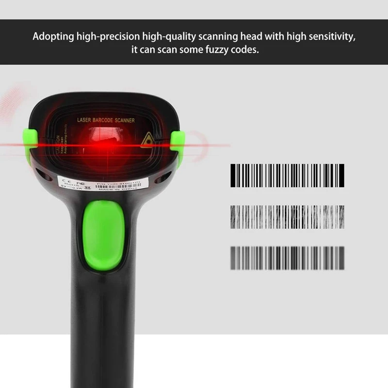 YHD 5100 считыватель штрих кодов с 2 4G Беспроводной USB кабель совместимый IOS/Android/Windows