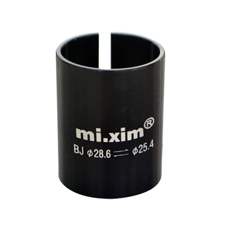 

MTB Bike Stem Ahead Quill Adapter Reducer Extension Convert Tube 28.6 To 25.4mm Stem Reducer Adapter Aluminum Alloy Black Tool