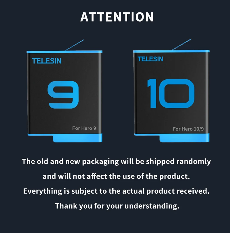 TELESIN Battery 1750mAh Replacement for GoPro 5 6 7 8 9 10 11 12 Black Action Camera Accessories battery replacement