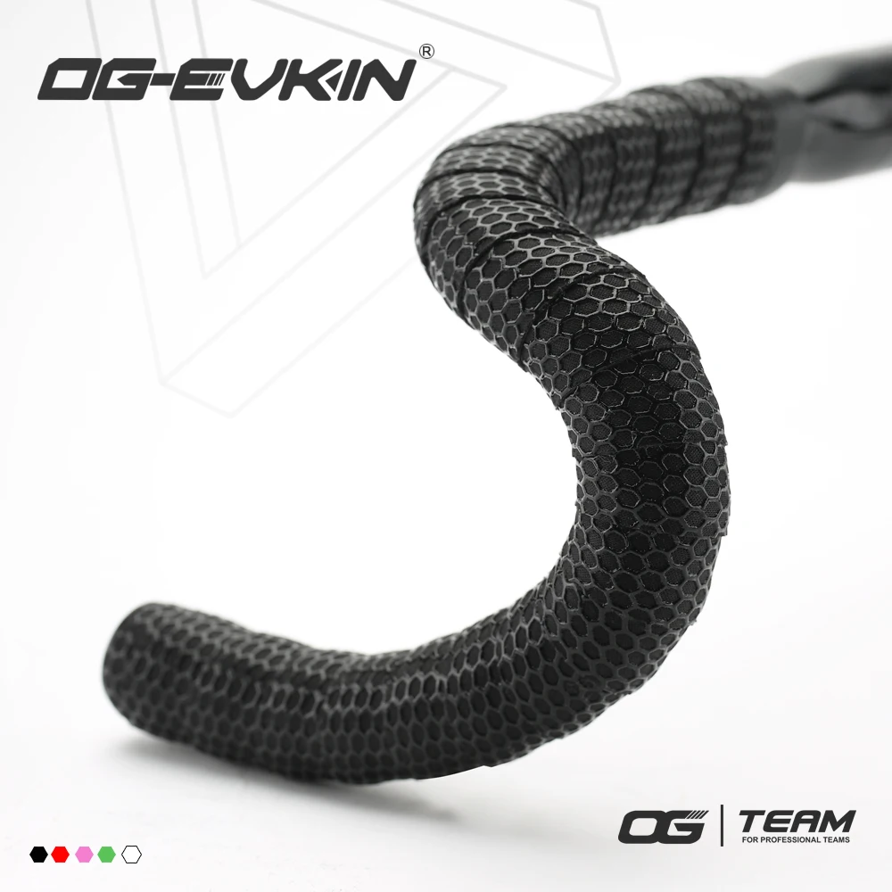 OG-EVKIN BT-002 Handlebar Tape Road Bar Tape Polyurethane/EVA Anti-Vibratio Cycling Bicycle Bike Accessories With 2 Bar Plug