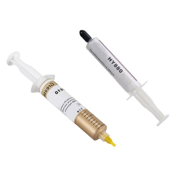 

1 Pcs HY610 20G Golden Thermal Conductive Grease Paste & 1 Pcs 5G Premium Thermal Compound Paste