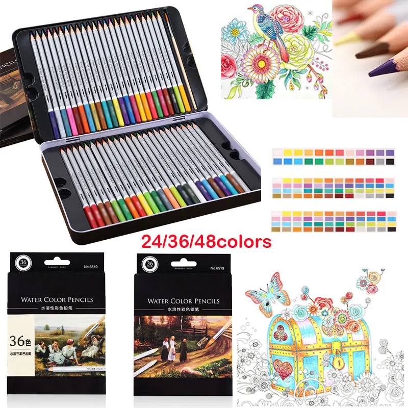 

Colored Pencils Professional Durable 24/36/48/72 Colors Woodiness Drawing Kids Art Pencil Writing Graffiti Colour Pen