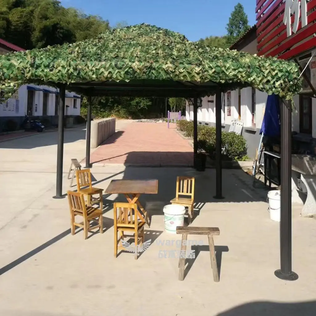 2mx3m Hunting Camping Woodland Double-sided Camouflage Net Camo Netting Hide Cover Sunshade Shelter