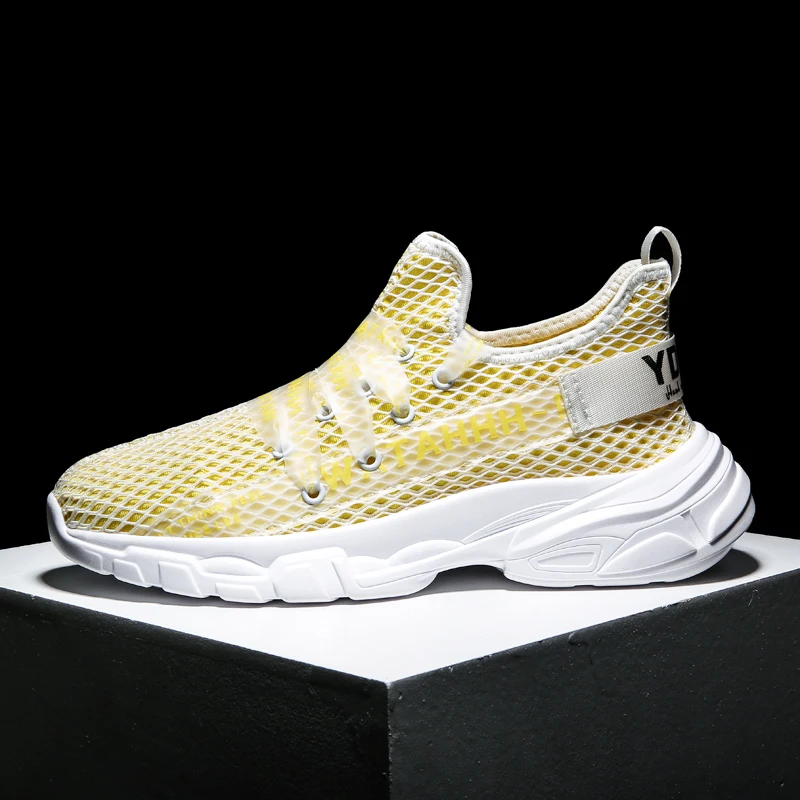 REFAFA 2020 New Size 39-44 Men Casual Shoes For Autumn Lightweight Sneakers Mesh Breathable Male Footwear Fashion Zapatos Hombre | Спорт и