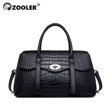 ZOOLER сумки из коровьей кожи, мягкие кожаные женские сумки, роскошные черные сумки-тоут, сумки для женщин среднего возраста, сумка-мессенджер WG218