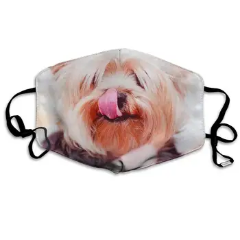 

Honey Puppy Anti Dust Mask, Party Outdoor Cool Cotton Mouth Mask for Kids Teens Men Women with Adjustable Ear Loops