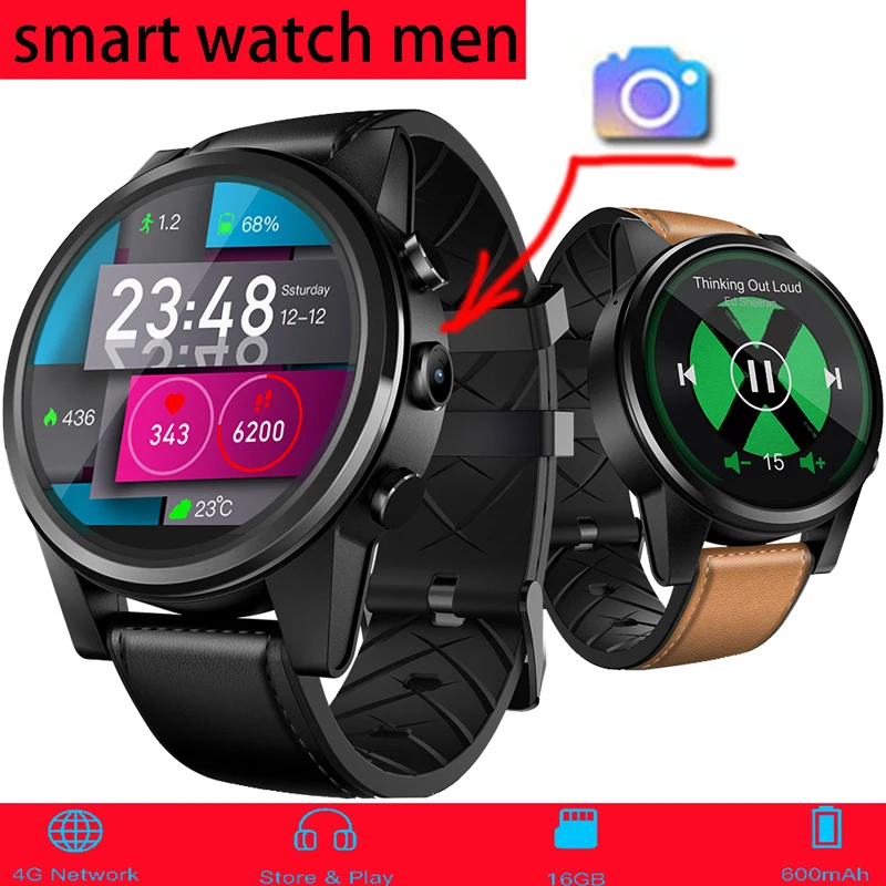 Zeblaze vibe 3 pro 5 thor 4 Смарт часы для мужчин smartwatch 4G 1 6 дюймов Камера gps монитор
