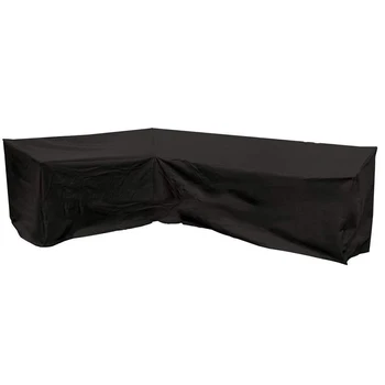 

Yard Foldable Outdoor Garden UV Protection Couch Anti Dust Furniture Cover L Shape Windproof Durable Patio Corner Sofa