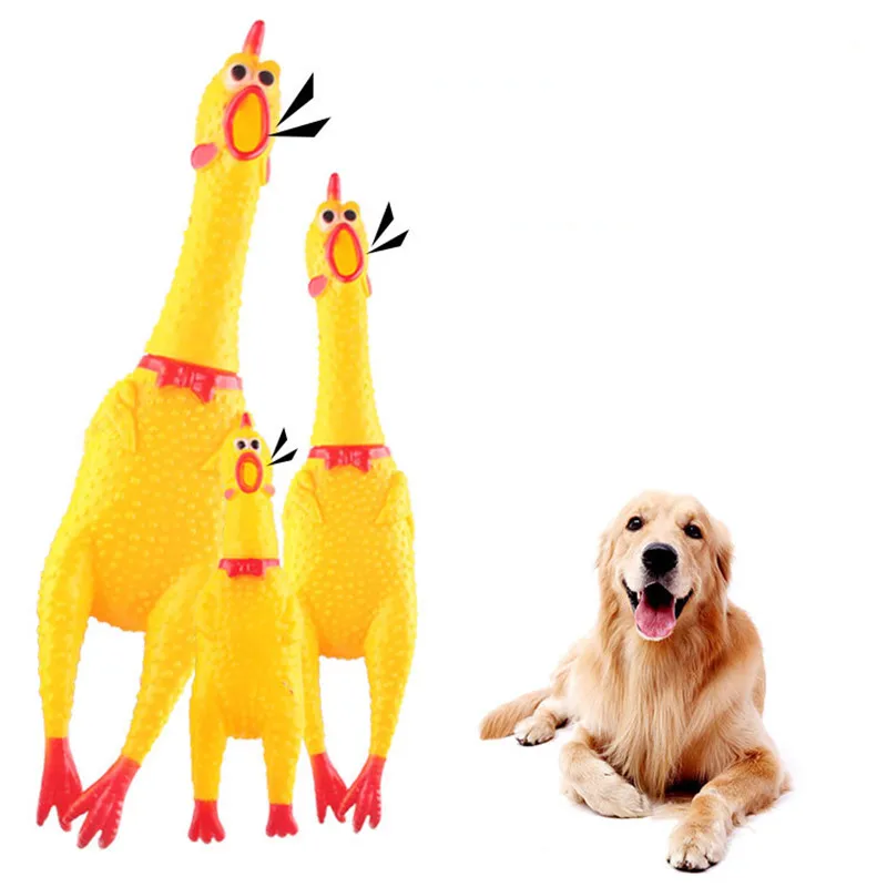 Squeaky Toy Chicken-Toy Rubber Screaming Pets Dog-Chew Funny Qianyi