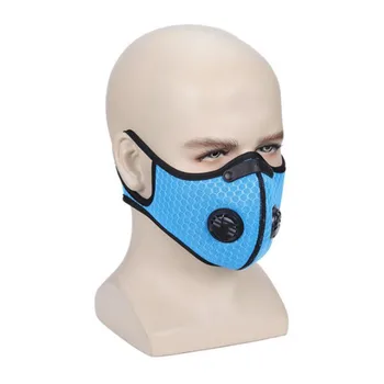 

PM2.5 Masks Unisex Cotton Breath Valve PM2.5 Mouth Mask Anti-Dust Anti Pollution Mask Cloth Activated carbon filter respirator