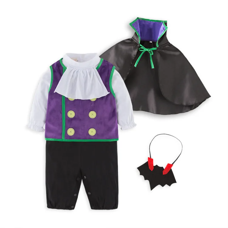 

CHILDREN'S Performance Wear Set BOY'S Long Sleeve Vampire Set Childrenswear Four-piece Set