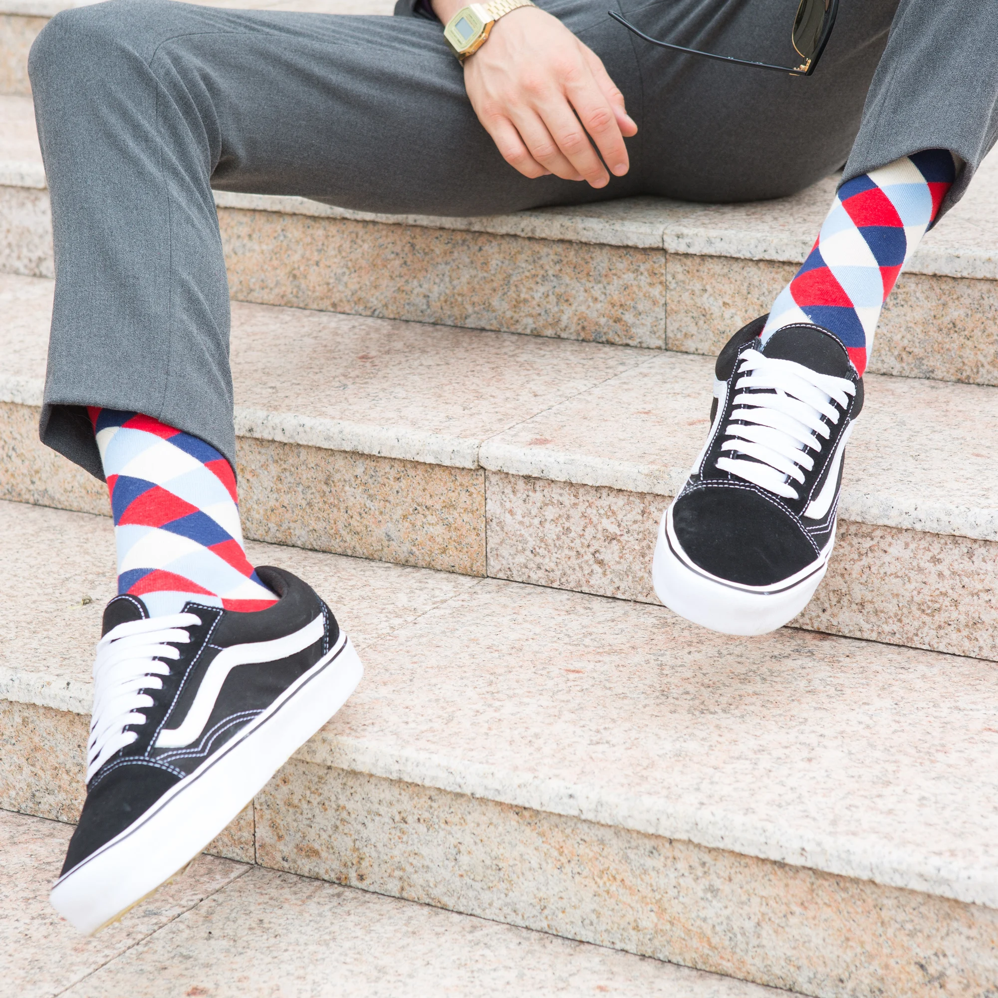SANZETTI 12 Pari/pakovanje 2019 Newest Winter Warm Colorful Men's Casual Combed Cotton Happy Crew Socks Novelty Dress Wedding Socks 4