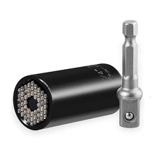 SHGO горячий-Универсальный динамометрический ключ Волшебная рукоятка гаечного ключа Многофункциональная Универсальная трещотка 7-19 мм адаптер питания дрель ручной инструмент