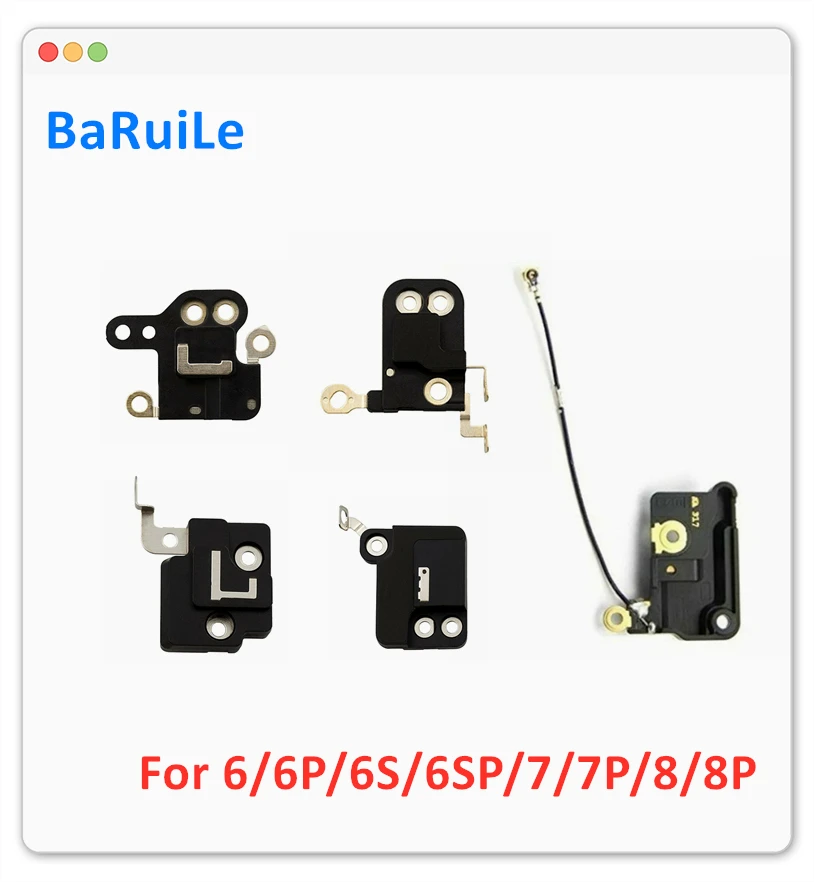 

BaRuiLe 10pcs GPS Antenna Signal Flex Cable for iPhone 8 7 6 Plus 6S 7G 8P 6+ Wifi-Cover Wlan Bracket Replacement Parts