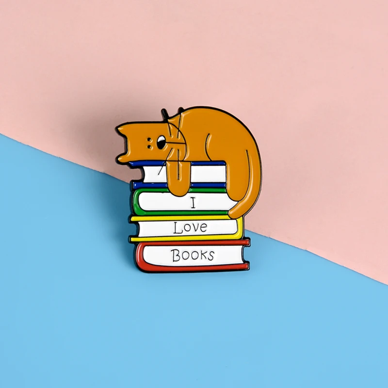 Пора читать книги эмалированные булавки милые животные Обучающие Броши будильник чашка лацкан значок рубашка мешочек для украшений женский подарок
