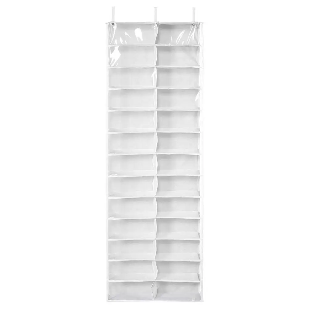 

26 Grids Slots Large Non-Woven Cloth Door Hanging Over Shoes Storage Bag Shoe Organizer For Home Accessories