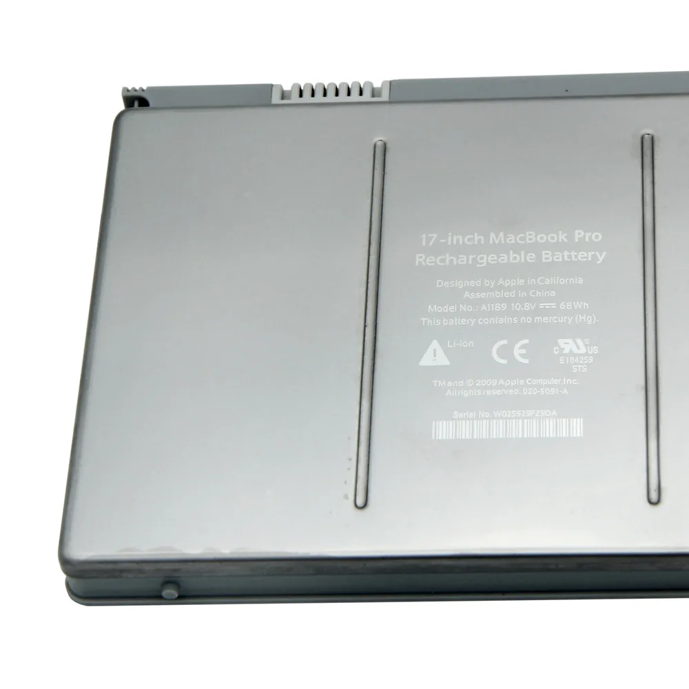 10,8 V 63Wh Аккумулятор для ноутбука A1189 для Apple MacBook Pro 17' MA611B A1151 A1212 A1229 A1261 MA897*/A MB166*/A