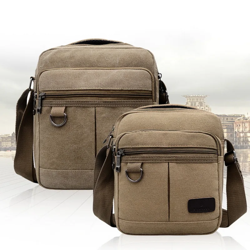 

Free shipping Canvas Crossbody Bags for Men Women Retro Military Messenger Chest Bags Shoulder Sling Bag Large and Small
