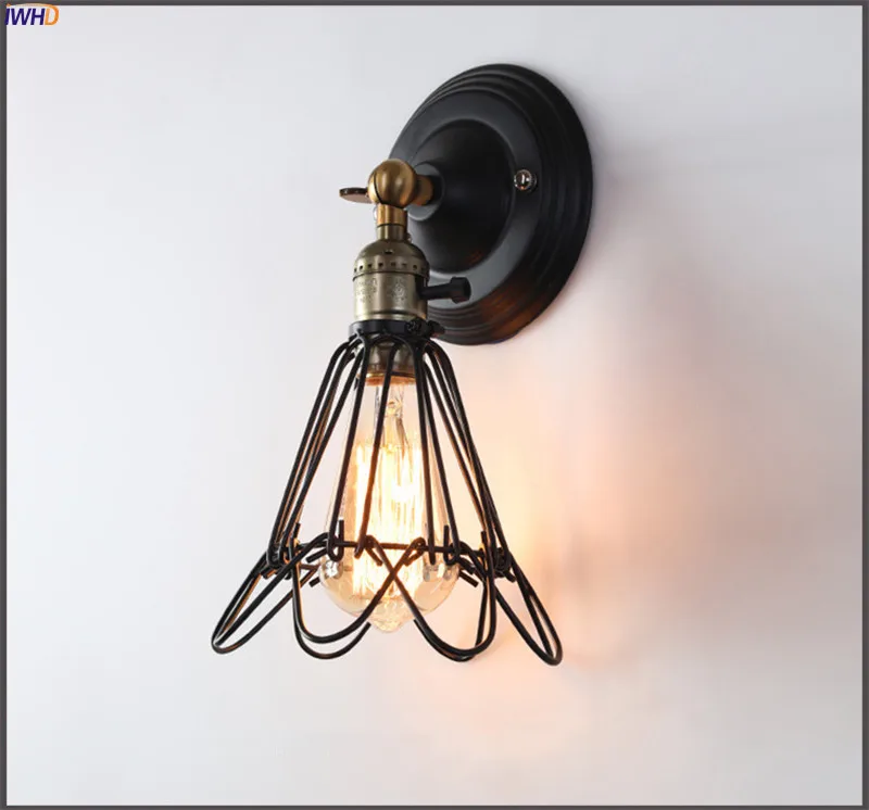 Vintage Loft Wall Lamps Iron Industrial Wall Lights Bedroom Bedside Light Wandlamp Fixtures For Home Decoration Restaurant Bar (12)