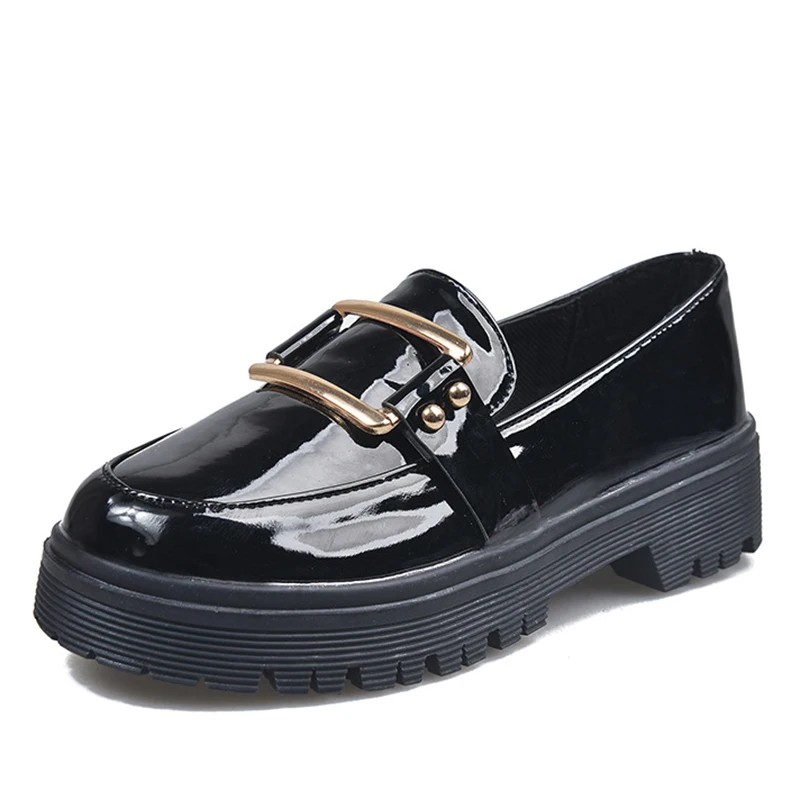 

British Style Black Chic Small Leather Shoes Women's Ins One-Off Korean Version Versatile 2020 New Autumn Women's Single Shoes