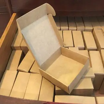 

2020 Natural Kraft paper gift packaging box,small craft box folding kraft paper,brown handmade soap paper cardboard box