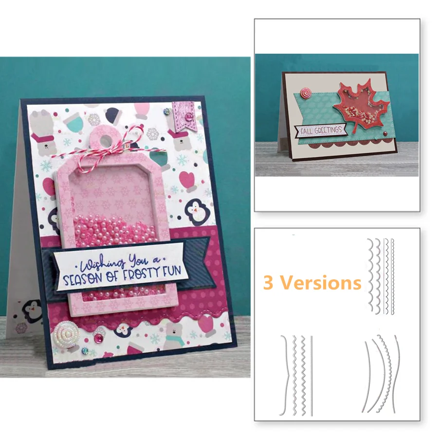 Основная линия границы кружева металлические режущие штампы DIY Скрапбукинг