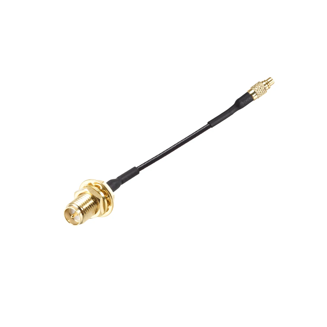 

uxcell MMCX Male To RP-SMA Female Bulkhead RF Adapter Connector 2inch RF1.37 Extension Pigtail Cable for WiFi Router