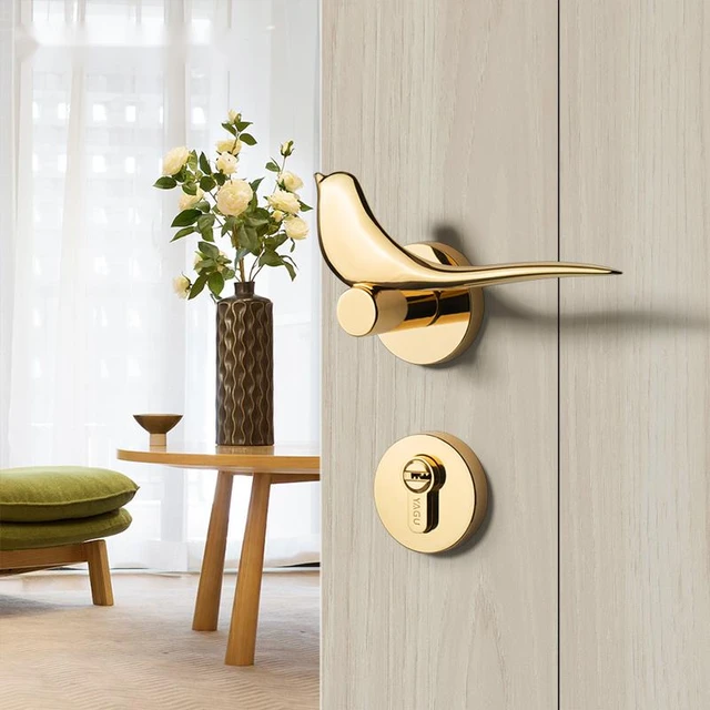 Bird Shape Modern Style /mute Room Door Lock Handle Fashion Interior Door  Lock Anti-theft Gate Lock Furniture Hardware - Door Locks - AliExpress