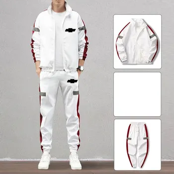 

2020 Chevrolet New Brand Jacket Men Zip Spring & Autumn Casual Solid Hooded Men Outwear Slim Fit High Street Handsome Mens Suit