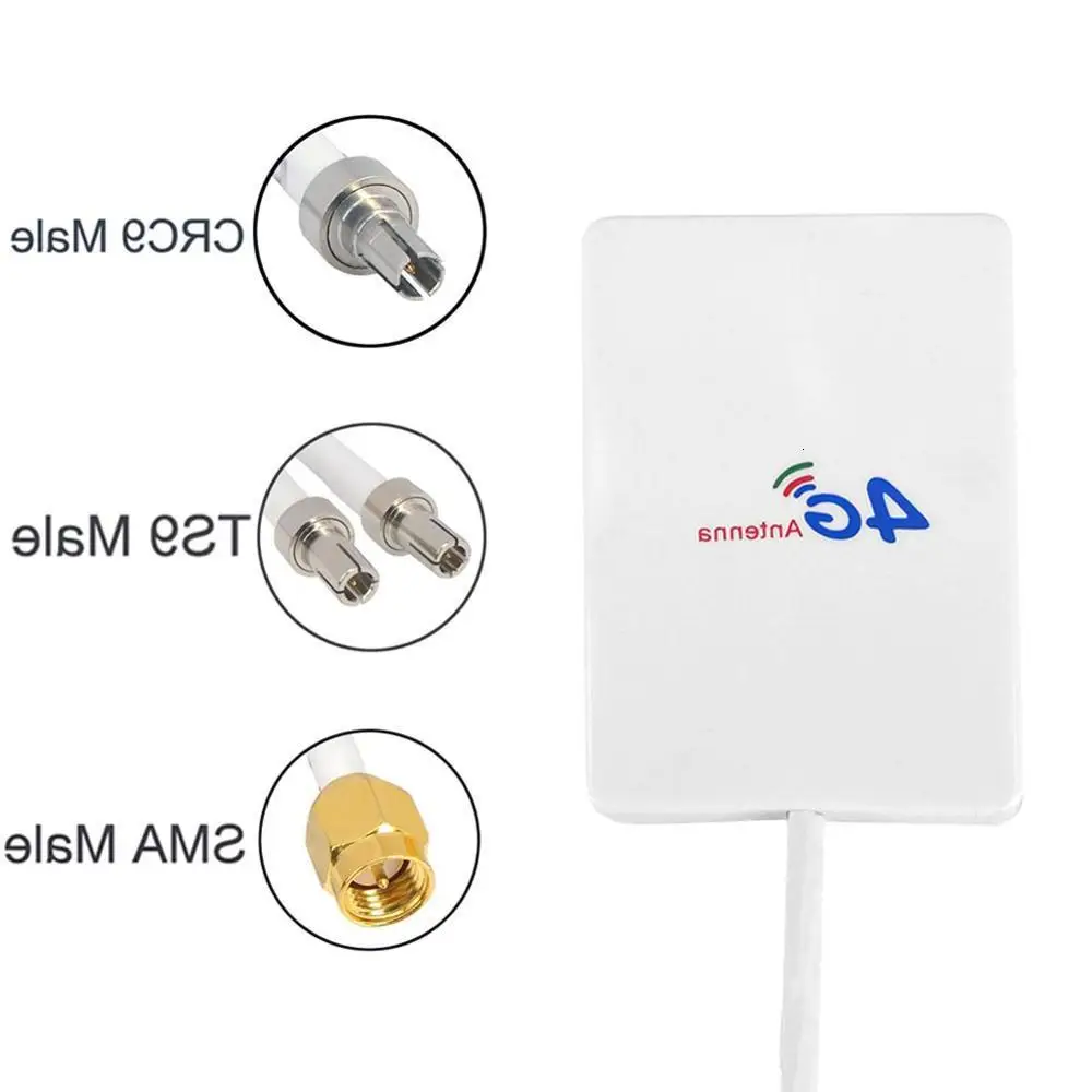 

New 4G antenna 28dBi SMA Male /CRC9 /TS9 Aeria for 4G LTE FDD /TDD ROUTER MODEM E3272 E5372 E5573 E3372 B315 B525 B593 B31