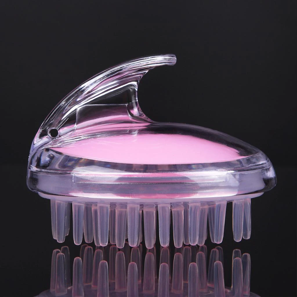 Silicone Hair Scalp Massager Brush Comb for Dandruff Reduce Exfoliating Treatment Shampoo Scrubbing Hair Growth