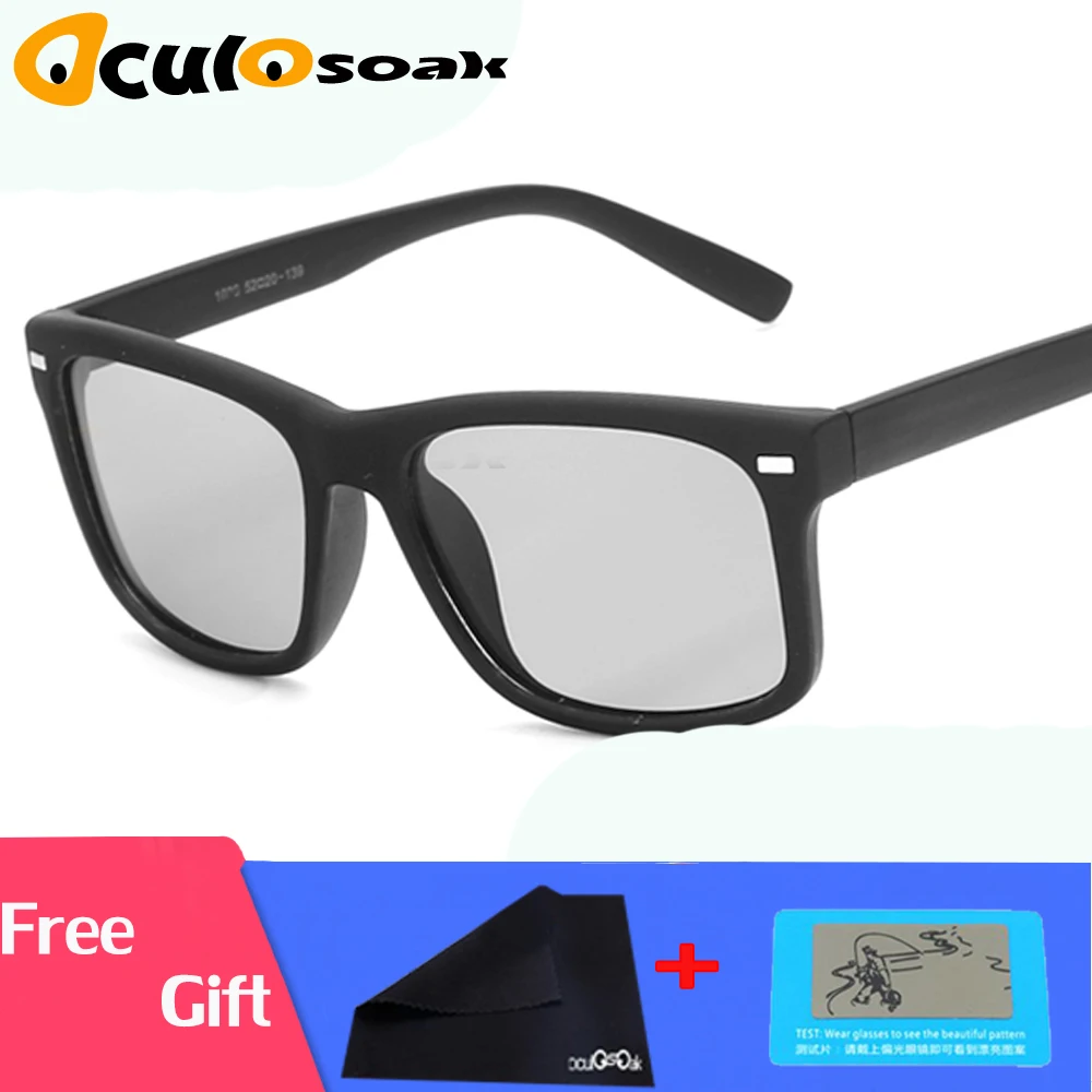 

Ultralight Discolored sunglasses men polarized Photochromic Professional driving Sun Glasses men oculos de sol masculino DD